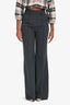 Camila Coelho Grey Belted Wide Leg Pants Size XS