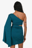 Michael Costello x Revolve Green Off The Shoulder Mini Dress Size XS