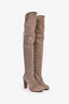 Stuart Weitzman Taupe Suede Highland Boots Size 7