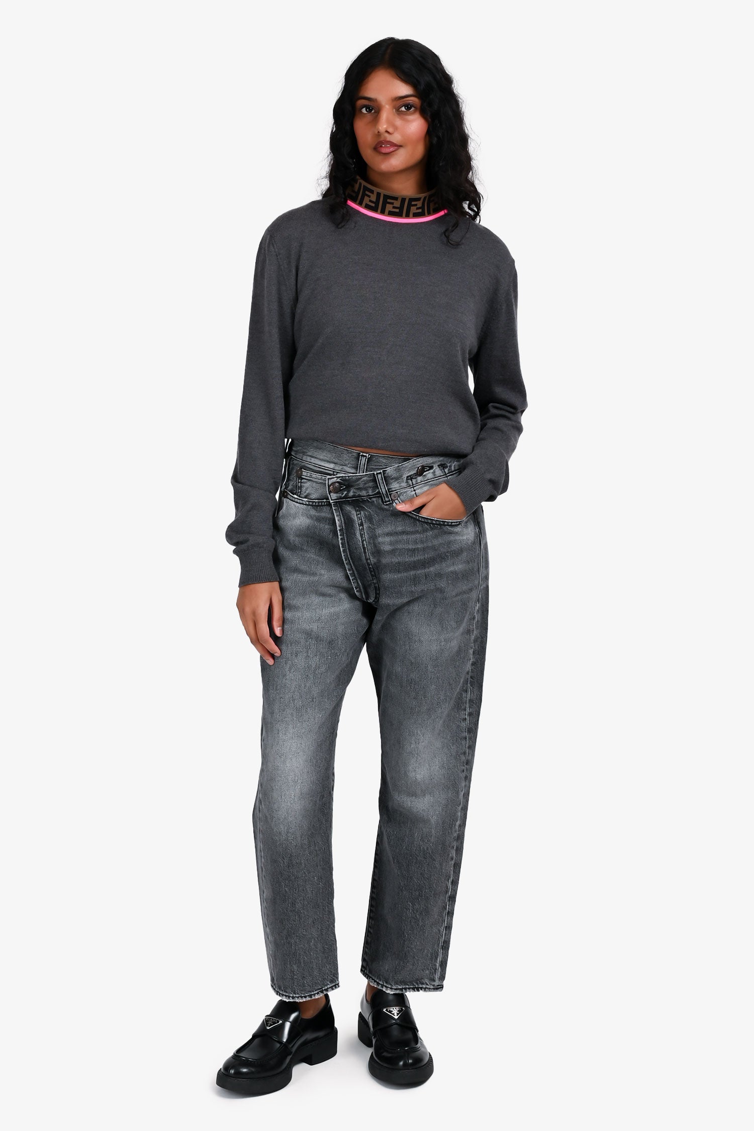 R13 Grey Straight Leg Jeans Size 24 – Mine & Yours