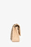 Pre-Loved Chanel™ 2011 Beige Caviar Leather Medium Double Flap Shoulder Bag
