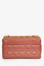 Christian Dior 2022 Rust Cannage Leather Medium Caro Shoulder Bag