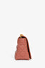 Christian Dior 2022 Rust Cannage Leather Medium Caro Shoulder Bag