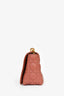 Christian Dior 2022 Rust Cannage Leather Medium Caro Shoulder Bag