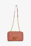 Christian Dior 2022 Rust Cannage Leather Medium Caro Shoulder Bag