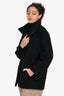 Max Mara Black Single Breasted Coat Estimated Size S