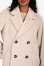 Weekend Max Mara Beige Alpaca Wool Double Breasted Coat Size 38 w/ Tags