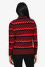 Simone Rocha Black/Red Pattern Button Down Top Size S