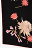 Salvatore Ferragamo Black Floral Square Scarf