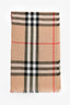 Burberry Brown Novacheck Shimmer Scarf