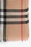 Burberry Brown Novacheck Shimmer Scarf