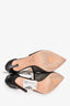 Jimmy Choo Black Leather/Mesh 'Vanessa' Heels Size 39