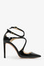 Jimmy Choo Black Patent 'Azia' Heels Size 39