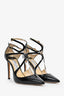 Jimmy Choo Black Patent 'Azia' Heels Size 39