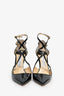 Jimmy Choo Black Patent 'Azia' Heels Size 39
