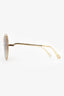 Chloe Gold Toned Round Sunglasses