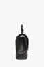 Saint Laurent Black Chevron College Chain Top Handle Bag