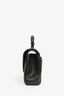Saint Laurent Black Chevron College Chain Top Handle Bag