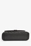Saint Laurent Black Chevron College Chain Top Handle Bag