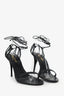 Saint Laurent Black Leather Sandals Size 38