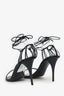 Saint Laurent Black Leather Sandals Size 38