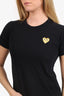 Comme Des Garçons Black Play Logo T-Shirt Size M