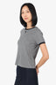 Courreges Black/White Houndstooth T-Shirt Size L