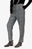 Maje Grey Plaid Trousers Size 40