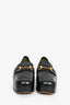 Gucci Black Leather Horsebit Loafers Size 37.5