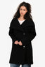 Acne Studio Black Wool 2 Way Collar Coat Size 32