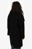 Acne Studio Black Wool 2 Way Collar Coat Size 32