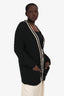 Brunello Cucinelli Black/White Trim Detail Cardigan Size XL