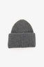 Acne Studio Grey Wool Pansy Beanie Size One Size