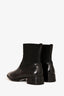Salvatore Ferragamo Black Leather Ankle Boots Size 8