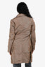 Jil Sander Brown Nylon Button Down Jacket Size 36