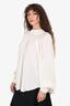 Shona Joy White Oversized Tie-Up Top Size 6