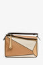 Loewe Brown/Taupe Leather Medium Puzzle Bag