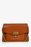 Givenchy Brown Leather GV3 Chain Crossbody