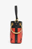 Chloe Red Leather 'Roy' Bucket Bag