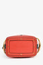 Chloe Red Leather 'Roy' Bucket Bag