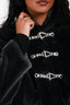 St.John Grey Faux Fur Embellished Bomber Jacket Size P