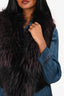 Pappas Purple VIntage Fur Vest Estimated Size S/M