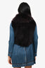 Pappas Purple VIntage Fur Vest Estimated Size S/M