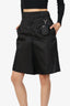 Prada Black Re-Nylon Bermuda Shorts With Pouch Size 40