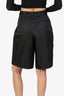 Prada Black Re-Nylon Bermuda Shorts With Pouch Size 40