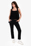 Max Mara Grey Wool Cropped Trousers Size 6