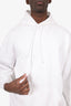 Balenciaga White Logo Hoodie Size S