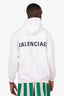 Balenciaga White Logo Hoodie Size S