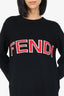 Fendi Black Knit " Mon Petit" Sweater Size 40