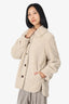 Samsoe Samsoe Beige Teddy Bear Jacket Size S